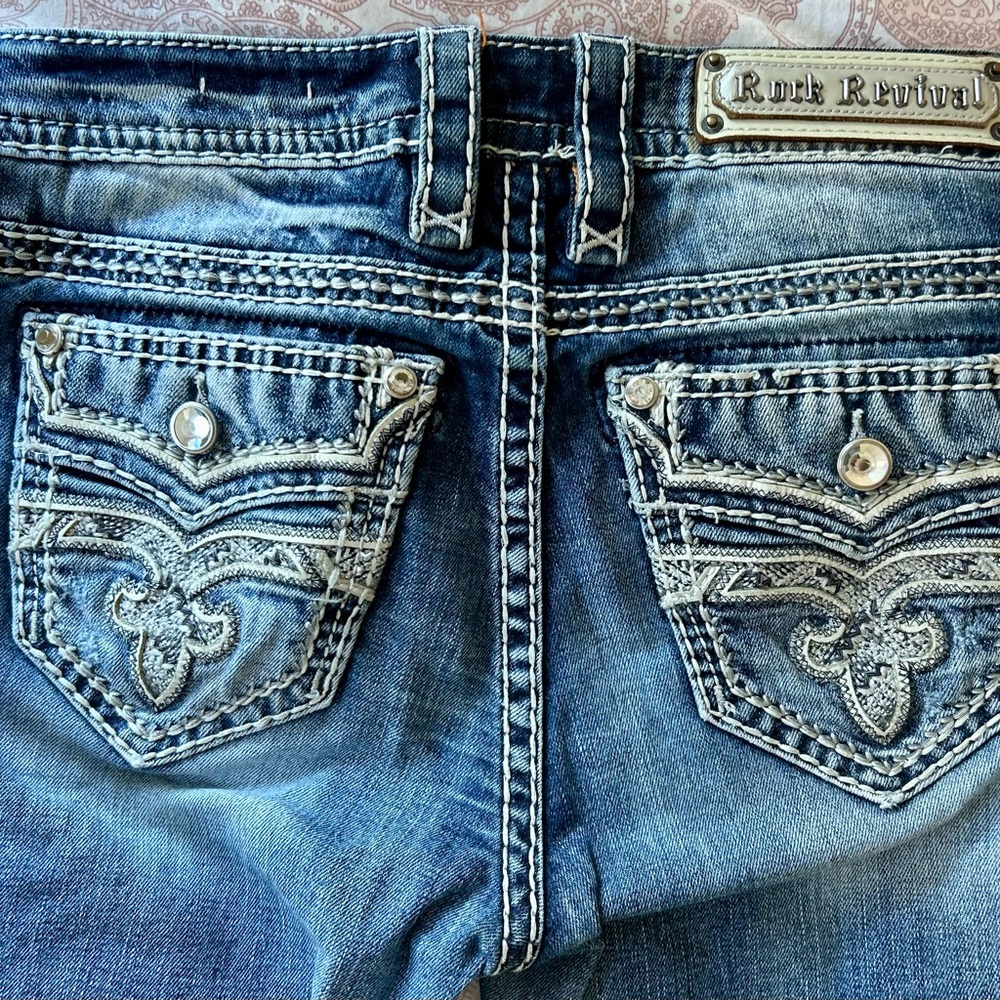 Rock Revival Dark Blue Boot Cut Jeans